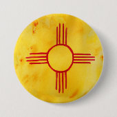 Nieuwe Waterverf voor de vlag van Mexico-staten Ronde Button 7,6 Cm (Voorkant)
