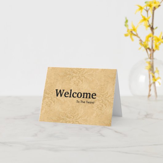 Nieuwe Waterverf voor werknemers Kaart (Gele Bloem)