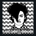 Nieuwe Wave Guy 80s Music pop Mode Art Poster<br><div class="desc">Nieuwe Wave Guy 80s Music pop Mode originele zwarte en witte kunst</div>