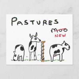 Nieuwe weiden briefkaart