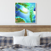 Nieuwe wereld canvas afdruk (Insitu (Slaapkamer))