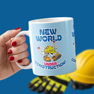 Nieuwe Wereld in Aanbouw - JW Vrijwilliger Koffiemok