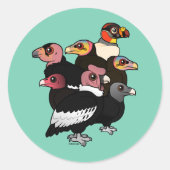 Nieuwe wereldbeelden ronde sticker (Voorkant)