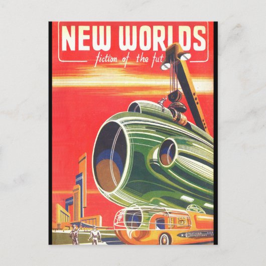 Nieuwe werelden 1950_Pulp Art Briefkaart (Voorkant)