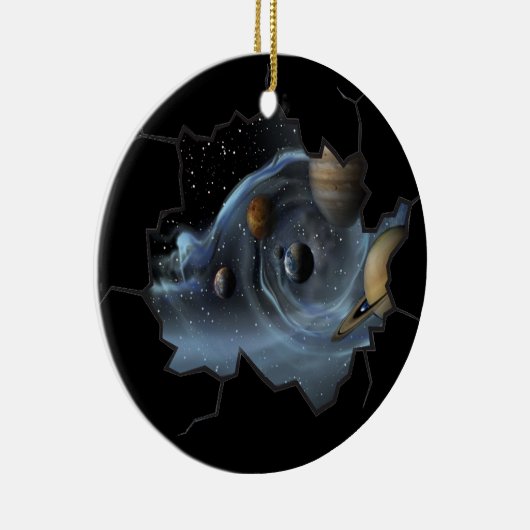 Nieuwe werelden keramisch ornament (Rechts)