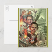 Nieuwe wereldorde briefkaart (Voorkant / Achterkant)