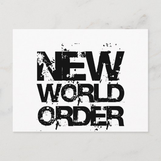 Nieuwe wereldorde briefkaart (Voorkant)