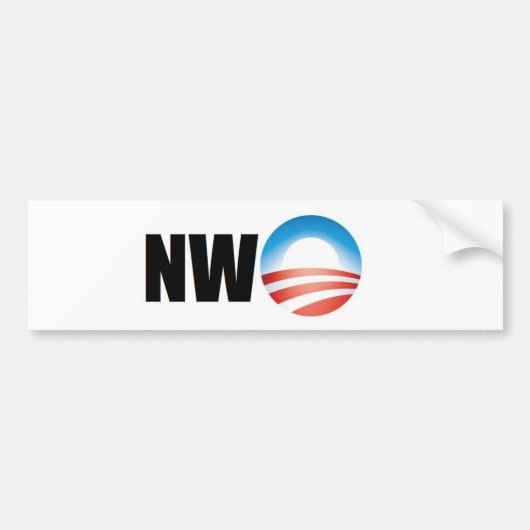 Nieuwe wereldorde bumpersticker (Voorkant)