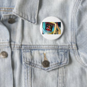 Nieuwe wereldorde graffiti ronde button 5,7 cm (In situ)