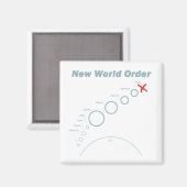 Nieuwe wereldorde magneet (Voorkant / Achterkant)