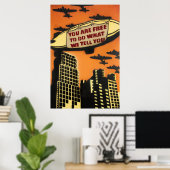 Nieuwe wereldorde poster (Thuiskantoor)