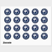Nieuwe wereldorde ronde sticker (Vel)