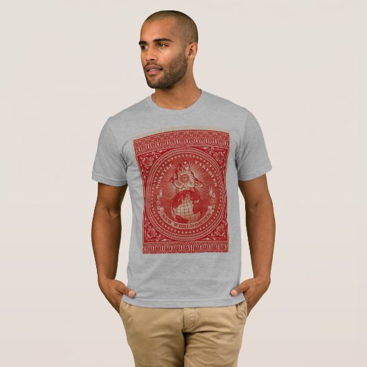Nieuwe wereldorde t-shirt (Voorkant volledig)