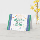 Nieuwe werknemer welkom bij het team Job welkom Kaart (Gele Bloem)