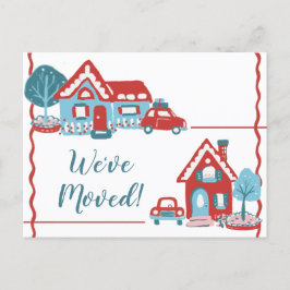 Nieuwe wijziging in thuisadres We hebben de Vintag Aankondigingskaart