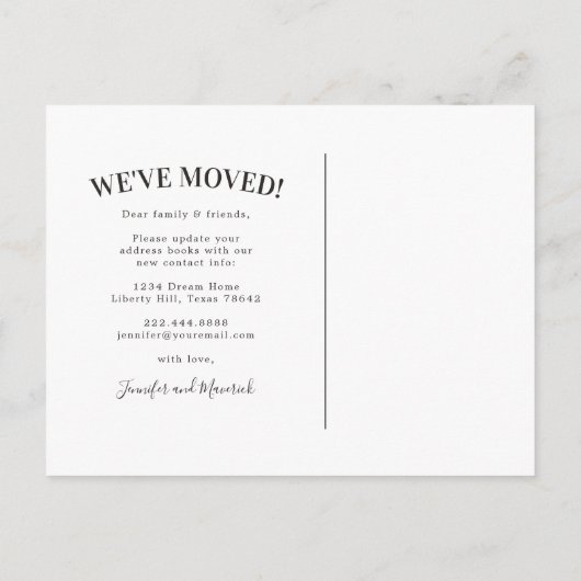 Nieuwe Wijziging van Aankondiging adreswijziging (Achterkant)