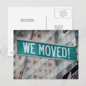 Nieuwe wijziging van het Briefkaart Adres (Voorkant / Achterkant)