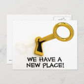 Nieuwe wijziging van het Briefkaart Adres (Voorkant / Achterkant)