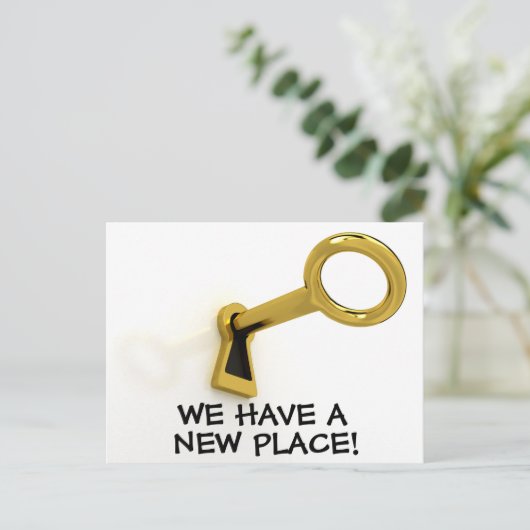 Nieuwe wijziging van het Briefkaart Adres (Staand voorkant)