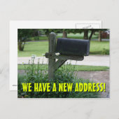 Nieuwe wijziging van het Briefkaart Adres (Voorkant / Achterkant)