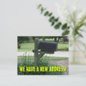 Nieuwe wijziging van het Briefkaart Adres (Staand voorkant)