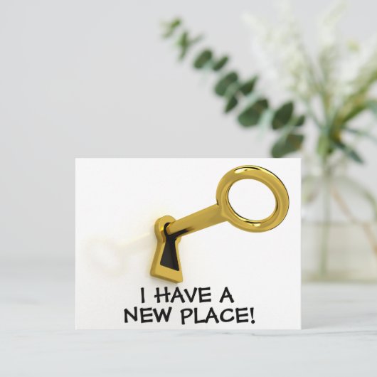 Nieuwe wijziging van het Briefkaart Adres (Staand voorkant)