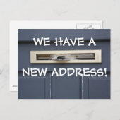 Nieuwe wijziging van het Briefkaart Adres (Voorkant / Achterkant)