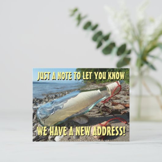 Nieuwe wijziging van het Briefkaart Adres (Staand voorkant)