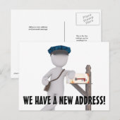 Nieuwe wijziging van het Briefkaart Adres (Voorkant / Achterkant)