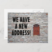 Nieuwe wijziging van het Briefkaart Adres (Voorkant / Achterkant)