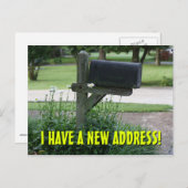 Nieuwe wijziging van het Briefkaart Adres (Voorkant / Achterkant)