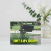 Nieuwe wijziging van het Briefkaart Adres (Staand voorkant)