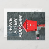 Nieuwe wijziging van het Briefkaart Adres (Voorkant / Achterkant)