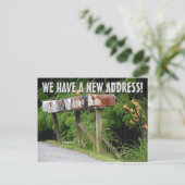 Nieuwe wijziging van het Briefkaart Adres (Staand voorkant)