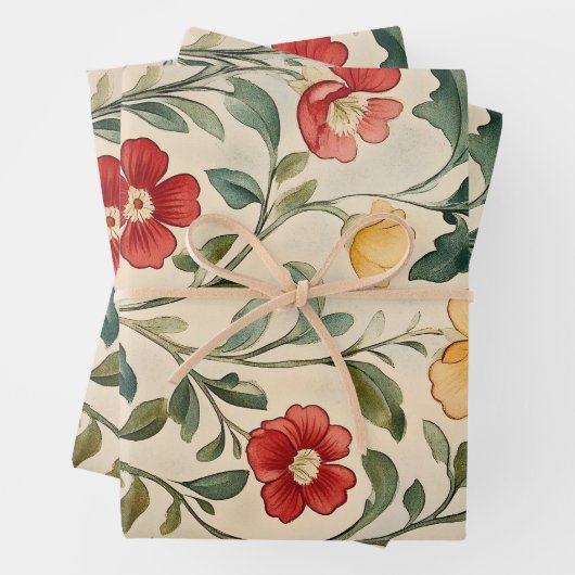 Nieuwe William Morris Inpakpapier Vel (In situ)