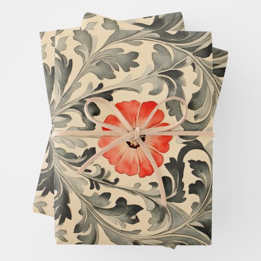 Nieuwe William Morris Inpakpapier Vel (In situ)
