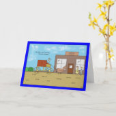 Nieuwe Winkelwagen Ruik Verjaardag Kaart (Gele Bloem)