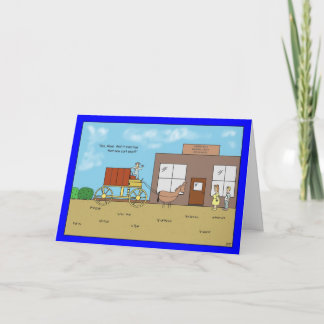 Nieuwe Winkelwagen Ruik Verjaardag Kaart