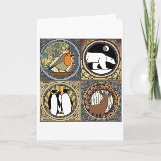 Nieuwe Winter Feestdagen Kaart (Voorkant)