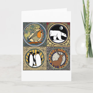 Nieuwe Winter Feestdagen Kaart