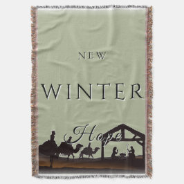 Nieuwe Winter Hope Geboorteplaats II Deken