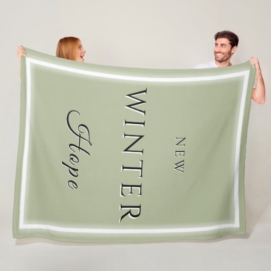 Nieuwe winterhoop fleece deken (In situ)