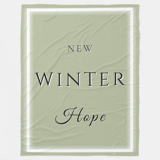 Nieuwe winterhoop fleece deken (Voorkant)
