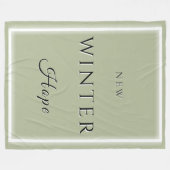 Nieuwe winterhoop fleece deken (Voorkant (Horizontaal))