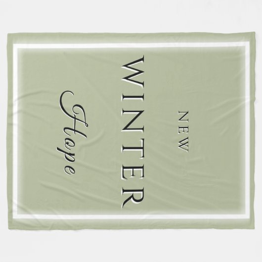 Nieuwe winterhoop fleece deken (Voorkant (Horizontaal))