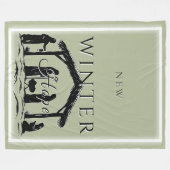 Nieuwe winterhoop met kerststal I Fleece Deken (Voorkant (Horizontaal))