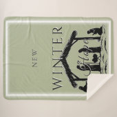 Nieuwe winterhoop met kerststal I Sherpa Deken (Voorkant (horizontaal))