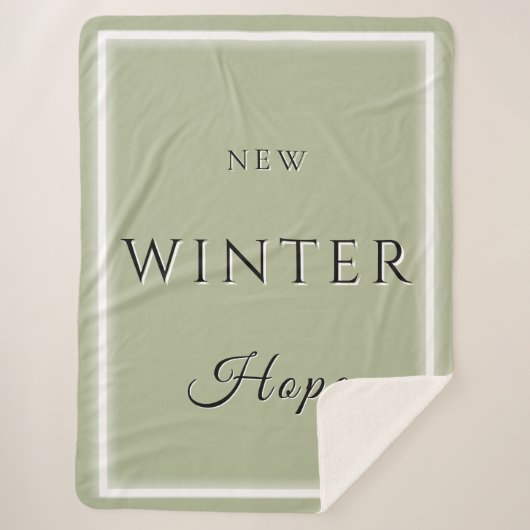 Nieuwe winterhoop sherpa deken (Voorkant)