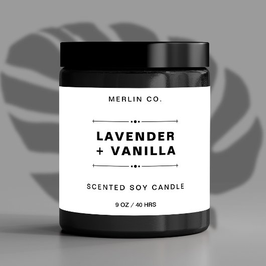 Nieuwe witte moderne Sticker met productlabel voor