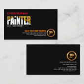 Nieuwe witte verf voor schilderwand visitekaartje (Voorkant / Achterkant)